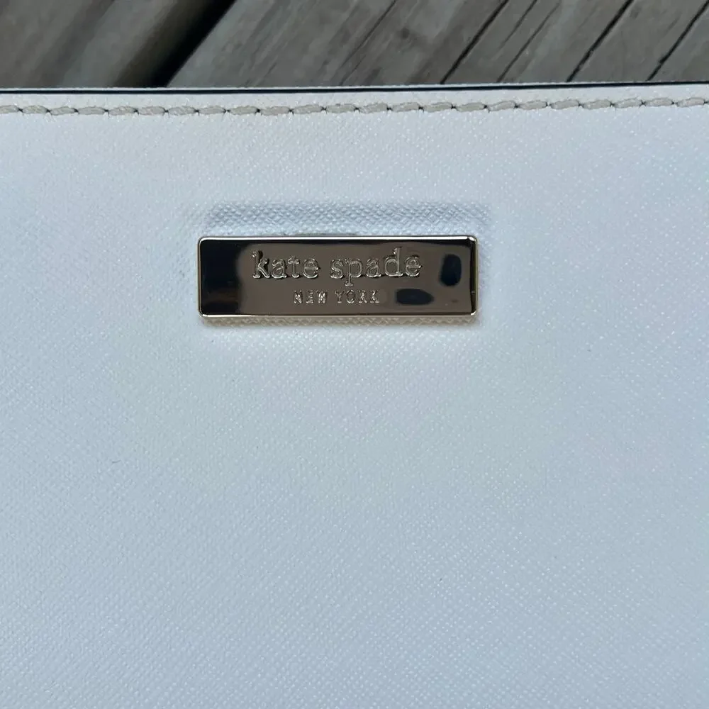Kate Spade Laurel Way Medium Dally Tote Bag Saffiano Leather Cream Colorblock